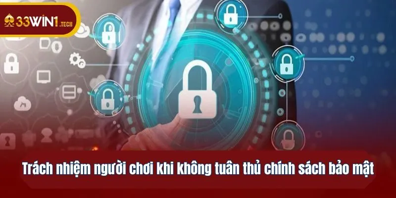 Trách nhiệm của người chơi khi không tuân thủ chính sách bảo mật là gì?